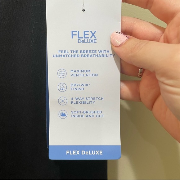 Marika 27” Ombre Foil Leggings Black Size Medium - Picture 9 of 11